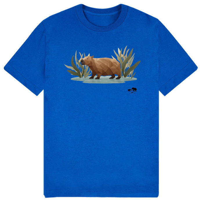 Geometric capybara (Black) - T-shirt organic cotton