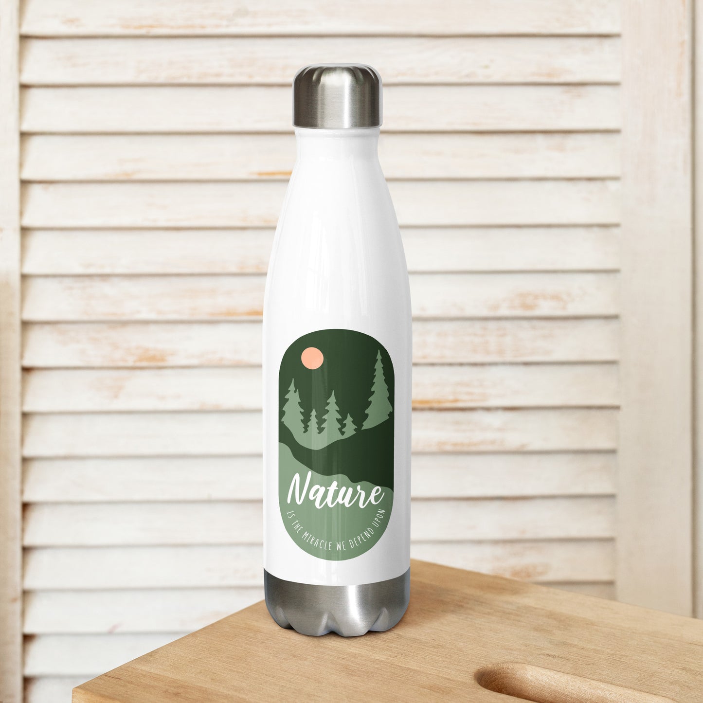 Stainless steel water bottle