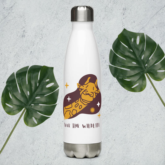 Stainless steel water bottle Giraffe