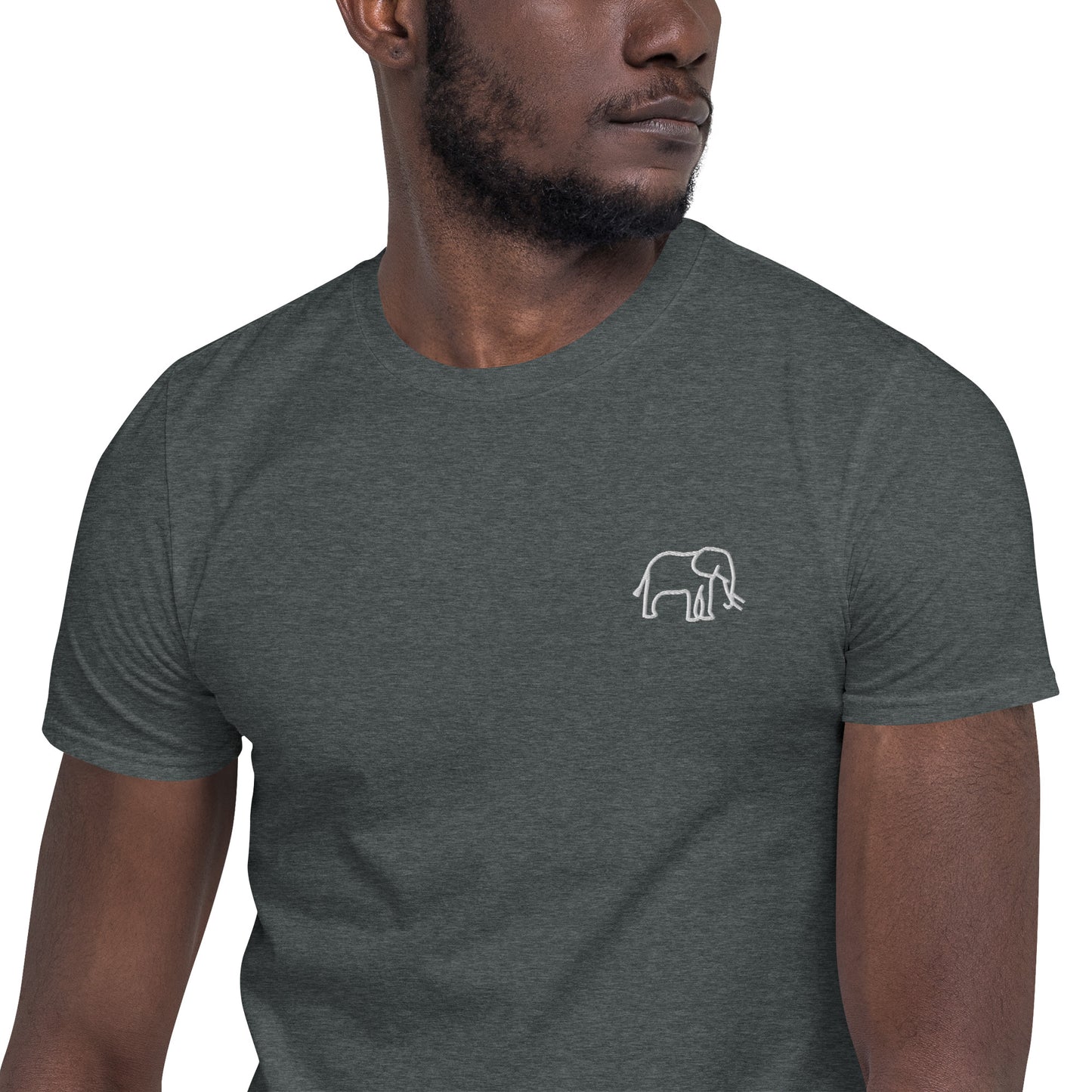 Short-Sleeve Unisex T-Shirt Elephant White