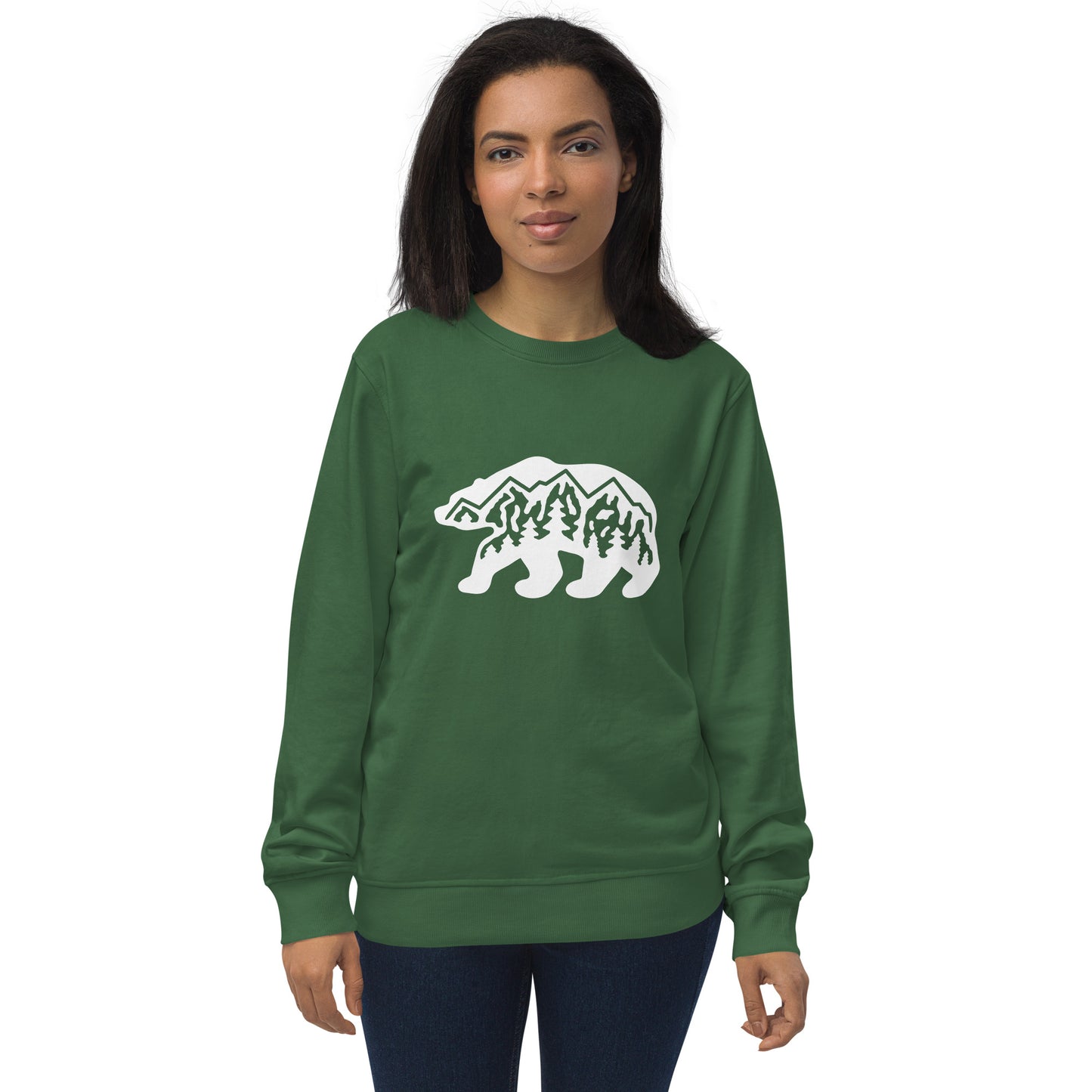 Unisex organic sweatshirt - Forest bear